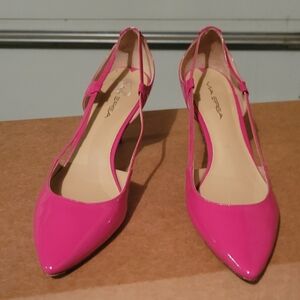 VIA SPIGA Pink Patent Leather Heels